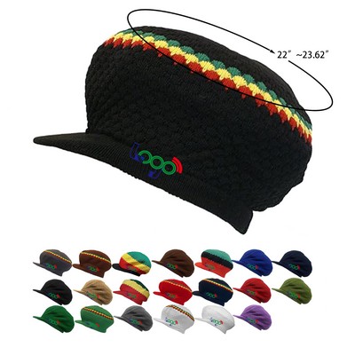 Knit Tam Hat Dreadlock Cap