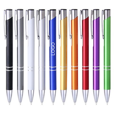 Advertising Metal Pushable Pens
