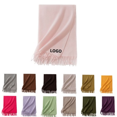 Solid Color Warm Scarf Shawl
