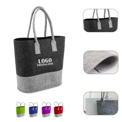 14 X13X4" Felt Tote Bag