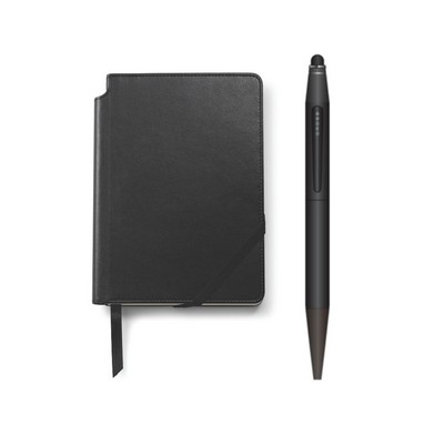 Cross Tech2™ Satin Black Multifunctional Pen with Classic Black Medium Journal Gift Set