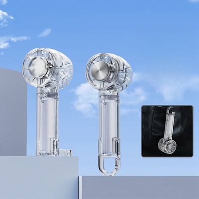 W21 Transparent 2000 mAh Desk Handheld Fan
