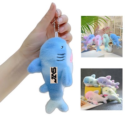 6" Plush Shark Toy Keychain