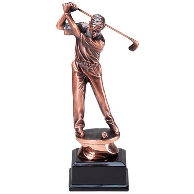 Copper Finish male golf resin - driver