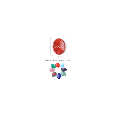 Oval Shape Chakra Stones, Tumbled & Polished
