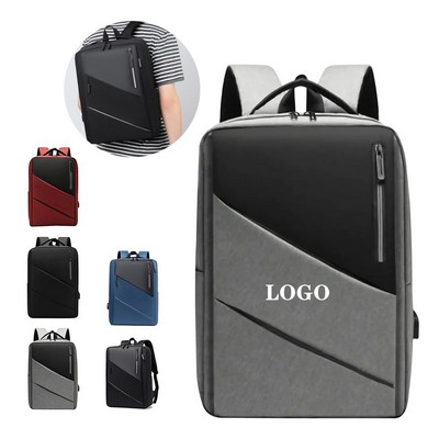 Durable Polyester Laptop Bag with USB Port
