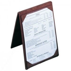 Leatherette Table Tent w/5"x7" Insert