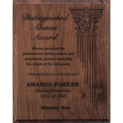 Walnut Laser Engraved Plaque (9"x12")