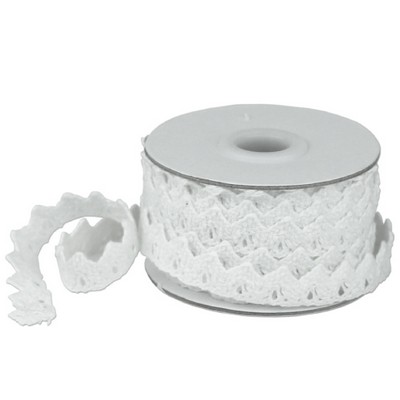 Large White Cotton Lace Ribbon