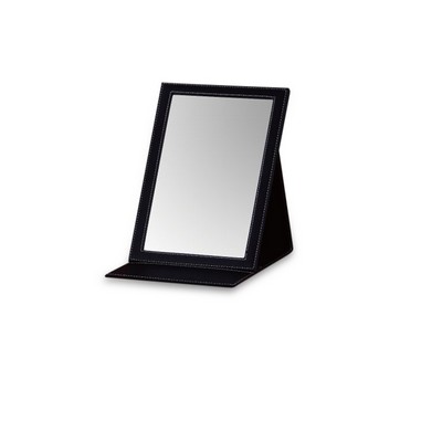 Large Rectangle Leatherette Foldable Mirror