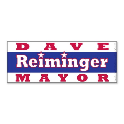 Rectangle 3.5" x 8" Magnetic Sign - Screen Print