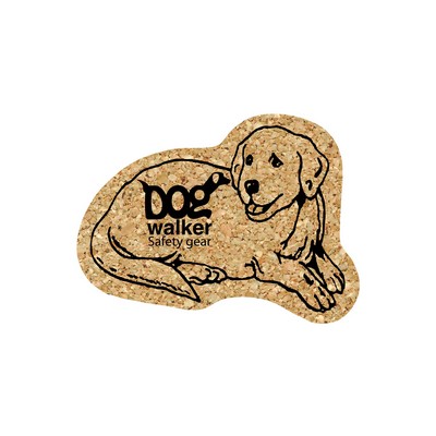 5" Standard Cork Dog Coaster