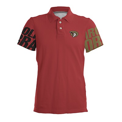 Custom Dye Sublimated Short Sleeve Polo Shirt - USA MADE