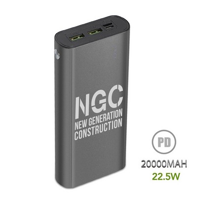 Camino 22.5W PD 20000mAh Power Bank-20000mAh