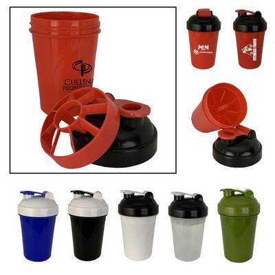 16oz Mini Double Side Shaker Bottles
