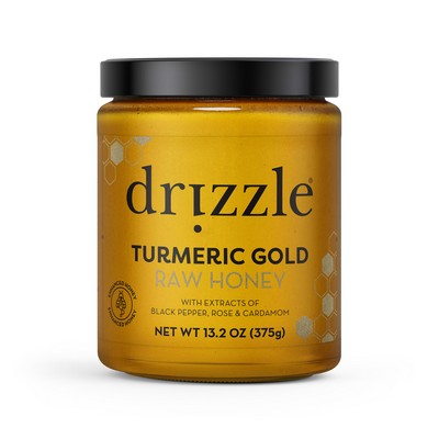 Drizzle Turmeric Gold Raw Honey- 13.2oz/350g