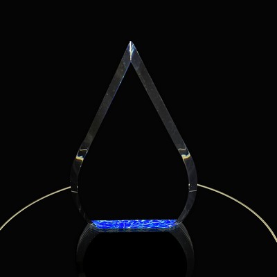 Large Beveled Teardrop