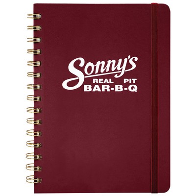 Hardcover Spiral Bound PU Leather Journal