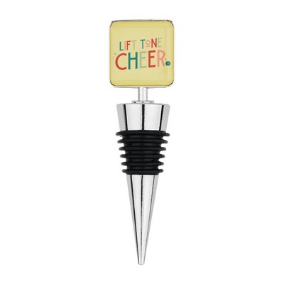 Square Heavy Duty Zinc Wine Stopper
