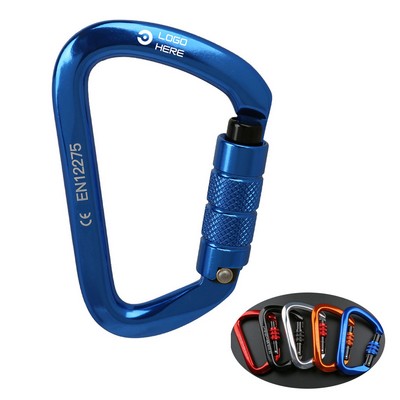 D-Type Large Opening Auto-Locking Carabiner