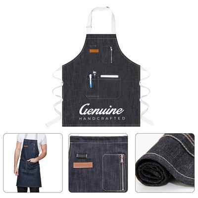 Denim Apron w/Pocket