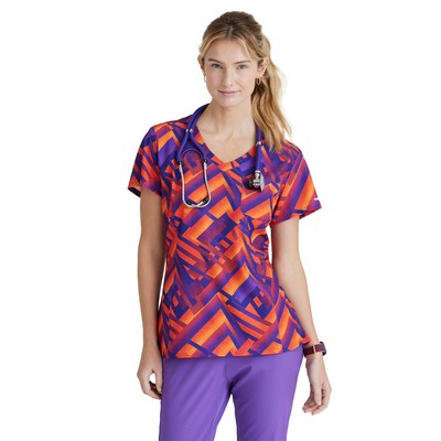 Barco - Skechers - Women's One Pocket Tuck-In Print Top