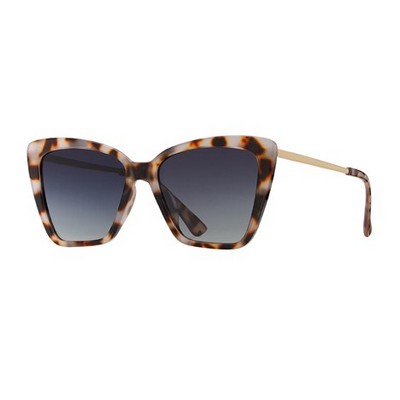 Sydnie Eco-Process Polarized Sunglasses w/Tortoise & Gold Frame