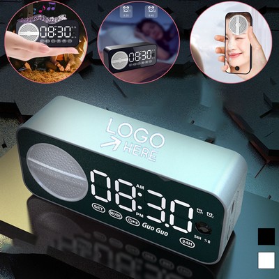 Bluetooth Speaker With Alarm Clock And Sleek Design