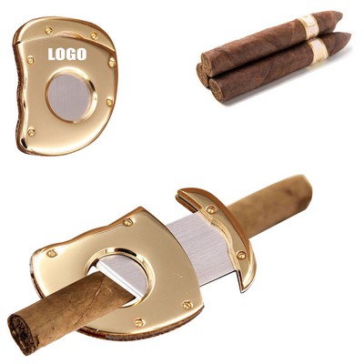 Premium Stainless Steel Cigar Cutter Compact Single Blade Design