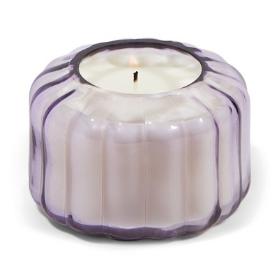 Ripple 4.5 Oz Transparent Lavender Ribbed Glass - Salted Iris