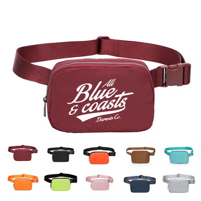 Waterproof Nylon Fanny Pack with Multiple Compartment