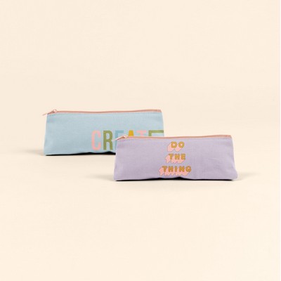 Denim Fiddlesticks Small Pouch