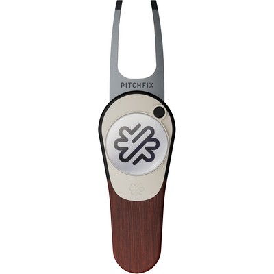 Pitchfix® Woodie Golf Divot Tool w/ Removable Ball Marker