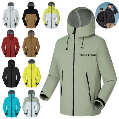 Lightweight Golf Raincoat With Hood Waterproof Windbreaker