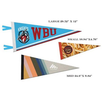 Full Color Felt Pennants-Small,