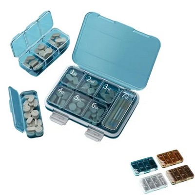 Large Travel Pill Organizer Box for Medication and Vitamins