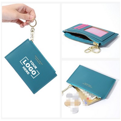 Women's Slim PU Leather Card Holder Wallet