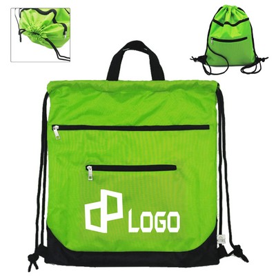 13.39X15.75 Inch Oxford Fabric Drawstring Backpack