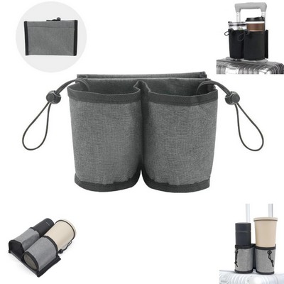 Polyester Luggage Travel Cup Holder