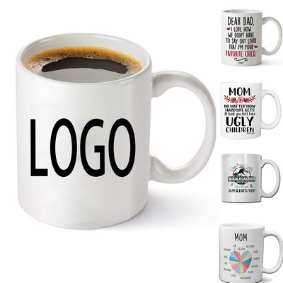 11oz Full Color White Ceramic Mug