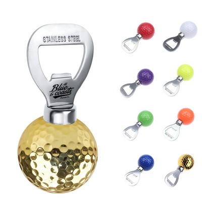 Smooth Golf Ball & Stainless Steel Bottle Opener