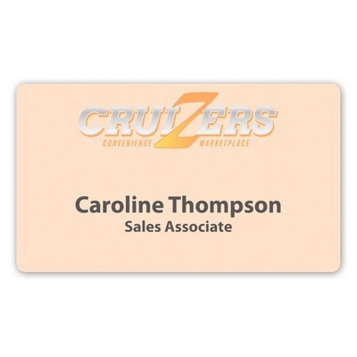 Name Badge w/Personalization (2.675"x4.5") Rectangle
