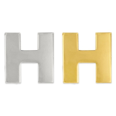 Letter "H" Lapel Pin - Gold or Silver