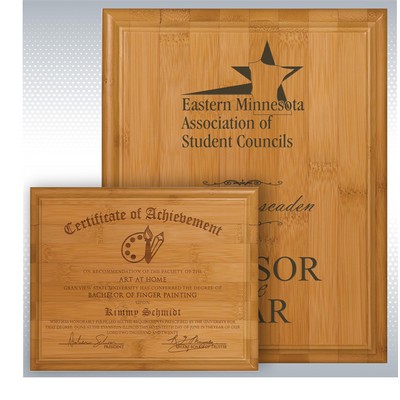 6" x 8" Bamboo Plaque