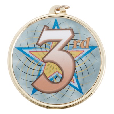 2 ¼" TM Series Sports Medal w/3rd Place Mylar Insert