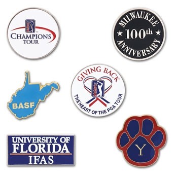 1" Die Struck Promo Enamel Lapel Pin