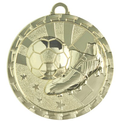 Medal, "Soccer" Bright - 2" Dia.