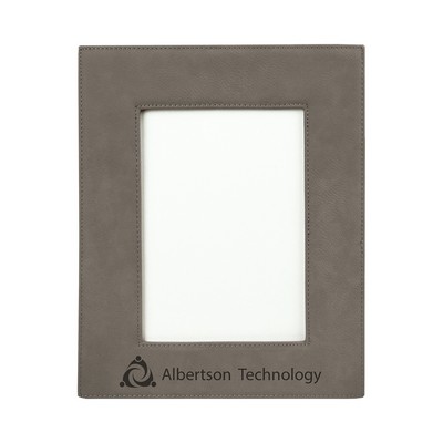 5" x 7" Gray Leatherette Photo Frame