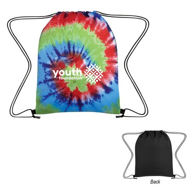Tie-Dye Drawstring Bag