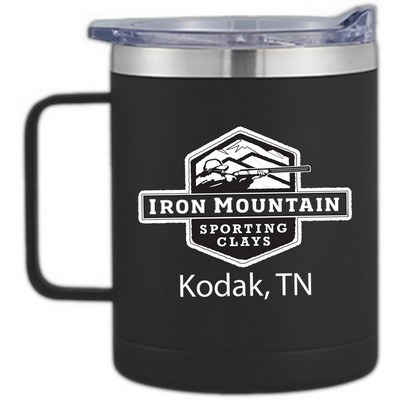 EdgeSip 14oz Vacuum Insulated Camping Mug with Handle
